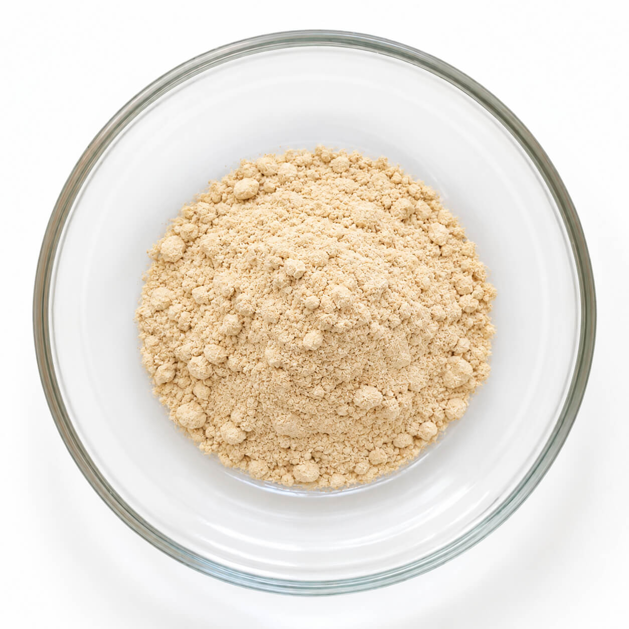Gluten pszenny witalny ZPP Jagna - produkt w szklanej miseczce na białym tle