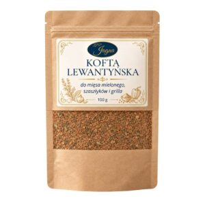 Przyprawa Kofta Lewantyńska 100 g ZPP Jagna w papierowym opakowaniu na białym tle