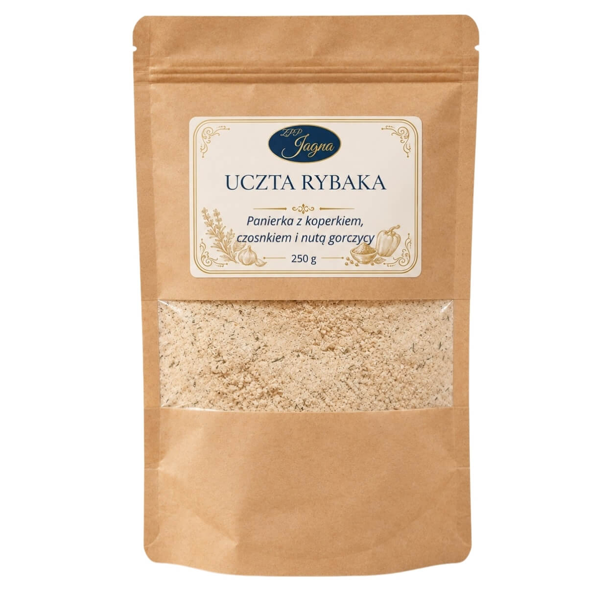 Panierka Uczta Rybaka ZPP Jagna z koperkiem, czosnkiem i gorczycą, opakowanie 250 g