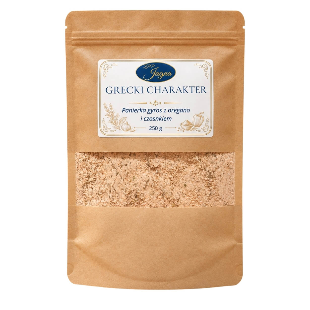 Panierka gyros Grecki Charakter ZPP Jagna z oregano i czosnkiem, opakowanie 250 g