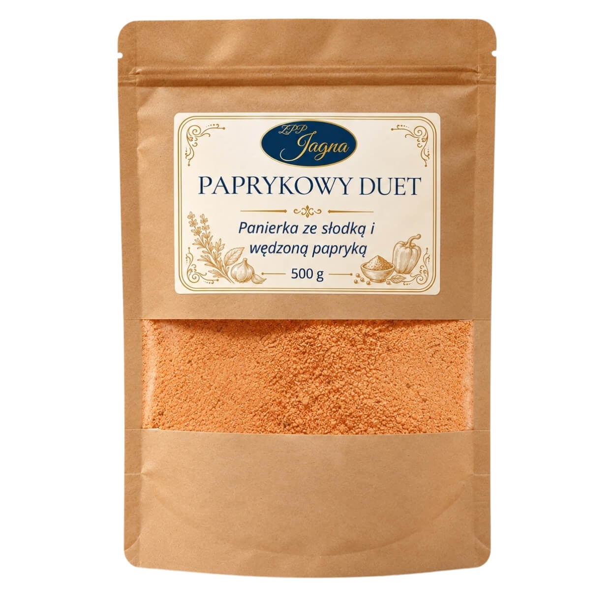 Panierka Paprykowy Duet ZPP Jagna ze słodką i wędzoną papryką, opakowanie 500 g