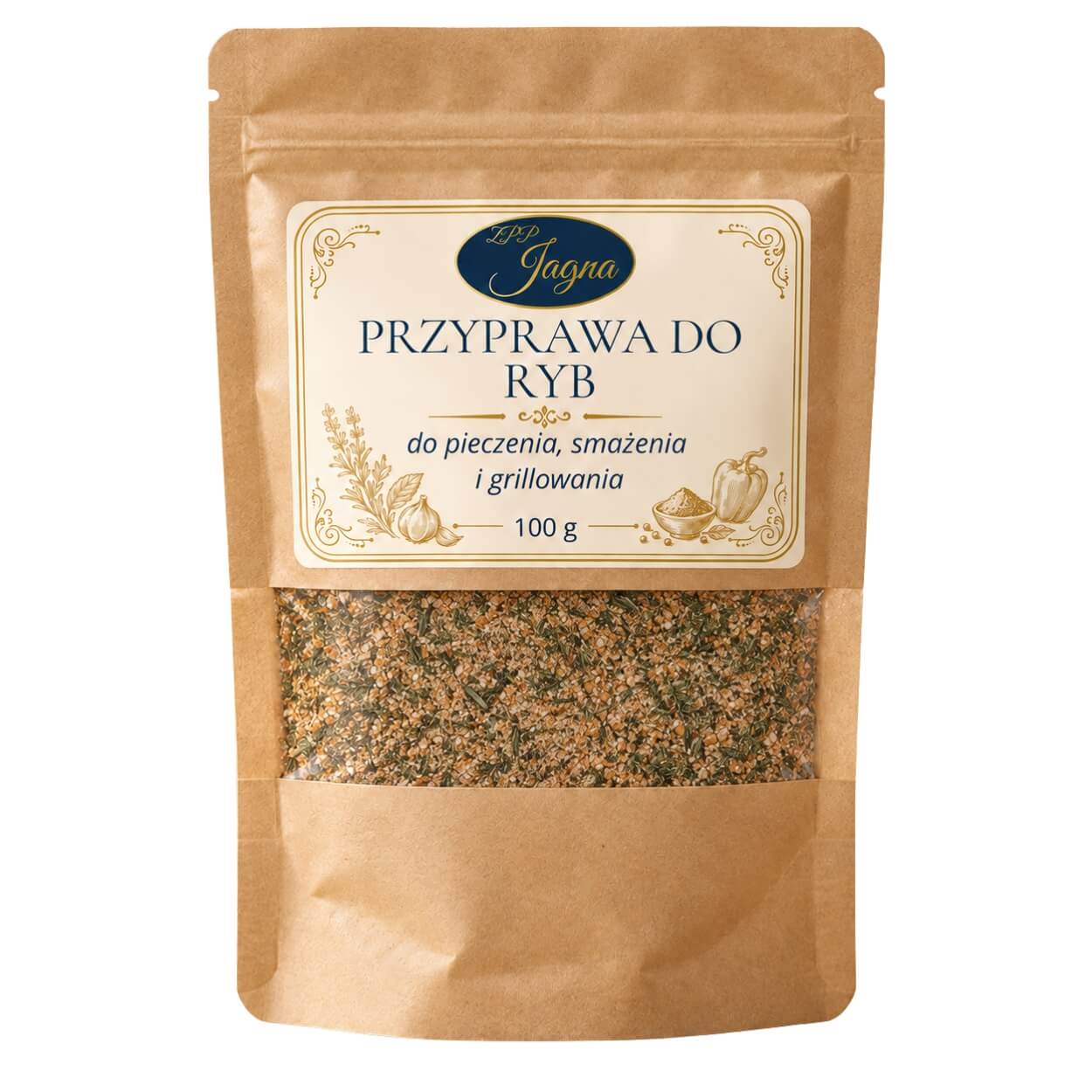 Przyprawa do ryb ZPP Jagna 100 g – przód opakowania na białym tle