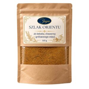 Przyprawa do kebaba Szlak Orientu ZPP Jagna 500 g – przód opakowania na białym tle Tytuł: Szlak Orientu ZPP Jagna 500 g – przód opakowania