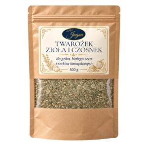 Opakowanie przyprawy Twarożek Zioła i Czosnek 500 g na białym tle