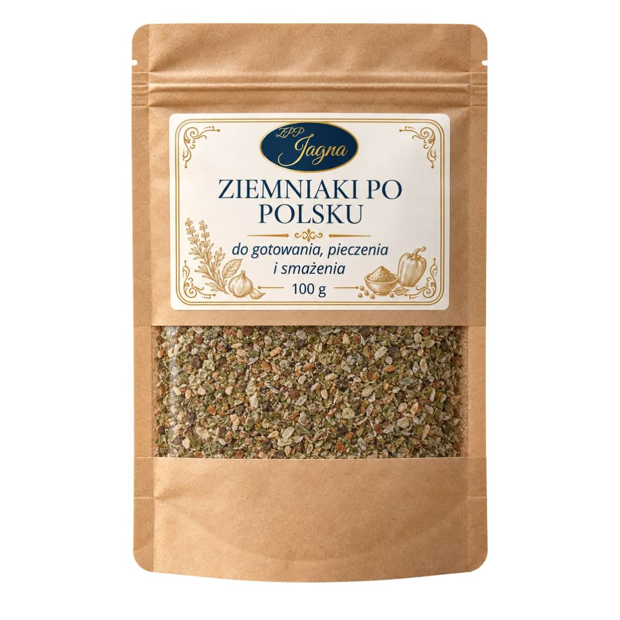 Przyprawa Ziemniaki po polsku ZPP Jagna 100 g – przód opakowania na białym tle