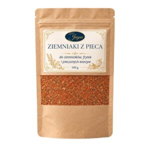 Przyprawa do ziemniaków Ziemniaki z Pieca 100 g ZPP Jagna w papierowym opakowaniu na białym tle
